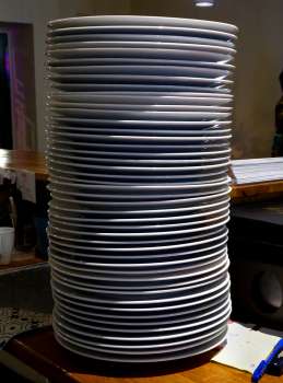 Pile d'assiettes